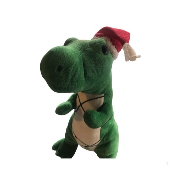 4/$20 T Rex Tyrannosaurus Rex christmas plush plushie stuffed animal santa - Picture 4 of 7